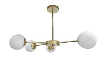 Lampa sufitowa mosiądz/biała 4xG9 MATI 34-01566
