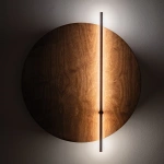 Kinkiet SUNSET LED D 7W 3000K 65lm wys.58cm szer.50cm | Czarny 11432