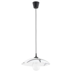 Lampa wisząca ALFA BEGONIA CZARNO-BIAŁA 1xE27 37cm | 60983