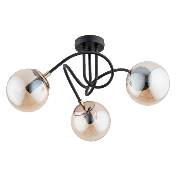 Lampa sufitowa ALFA TECTUS CZARNA 3xE14 48cm | 63021