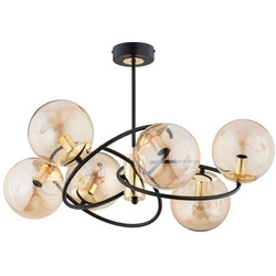 Lampa sufitowa ALFA WIROMAT ZŁOTA 6xE14 66cm | 63220