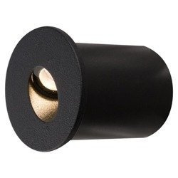 Oprawa podtynkowa zewnętrzna kinkiet OIA LED czarny śr. 4,8cm