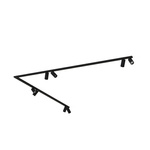 Lampa punktowa listwa natynkowa narożna MONO VIII dł. 2x 200cm GU10 | czarny