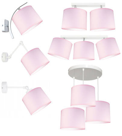 Lampa różowa dla dziewczynki typu pająk PINK 4