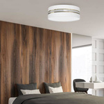 Lampa Sufitowa ULTIMO WHITE, MLP7352, 60 cm, biały/transparentny/złoty, 3x60W E27