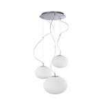 Trzypunktowa lampa wisząca NUAGE kule 7027