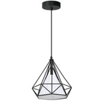 Lampa wisząca z drutu TRIANGOLO 25cm