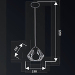 Lampa wisząca FERRO BLACK