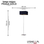 Nowoczesna Lampa Stojąca Praga Gold