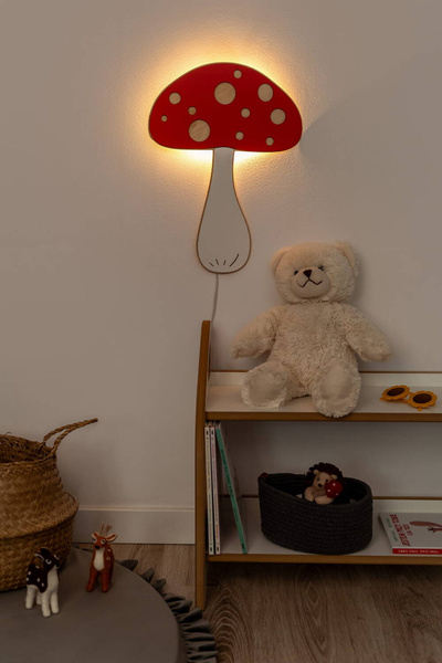 Lampka nocna do pokoju dziecięcego Muchomor
