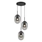 Lampa wisząca ALIAS BLACK 3xE14 koło