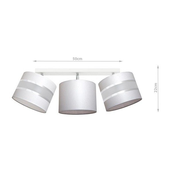 Lampa sufitowa z abażurem ADELLA III szer. 64cm [abażur do wyboru]