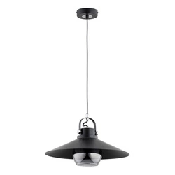 Lampa wisząca ALFA TIZEN CZARNA 1xE27 40cm | 61213