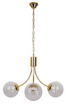 Lampa wisząca złota 3xE14 żyrandol Dani 33-79015
