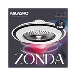 plafon lampa sufitowa LED ZONDA BLACK 48W z wentylatorem oraz funkcją ściemniania 