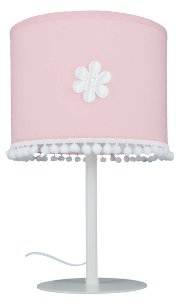 Lampka nocna do pokoju dziewczynki różowa Pompony 1