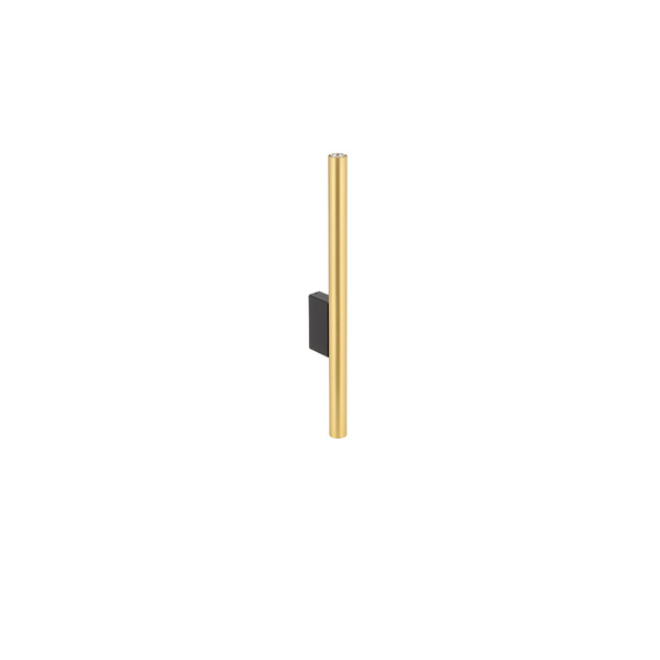 Kinkiet smukła tuba LASER WALL wys. 40cm | mosiądz