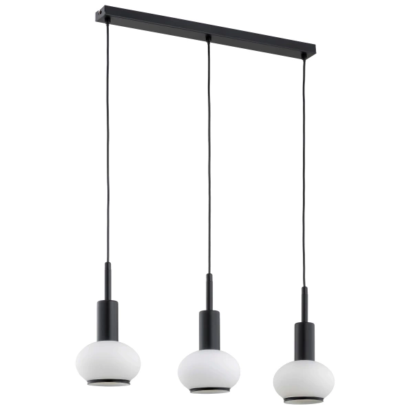Lampa wisząca ALFA ZEBRA CZARNO-BIAŁA 3xE14 70cm | 62309