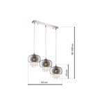 Nowoczesna lampa wisząca STARLIGHT CHROME ML3787