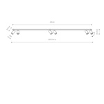 Lampa punktowa listwa natynkowa MONO VI dł. 200cm GU10 | biały