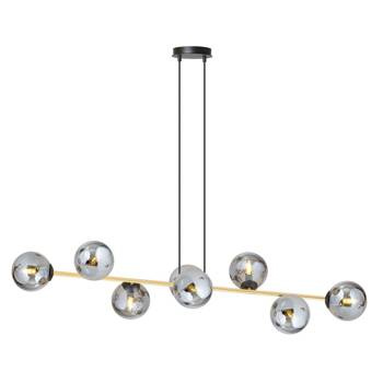 Nowoczesna lampa wisząca nad wyspę GRAVITY 8 BL GRAFIT