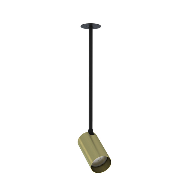 Lampa 1 punktowa podtynkowa MONO SURFACE LONG M 10W GU10 | mosiądz