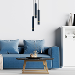 Lampa wisząca JOKER, MLP8920, niebieski/złoty, 3x8W GU10