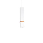 Lampa wisząca nowoczesna VIDAR I biały szer. 8cm