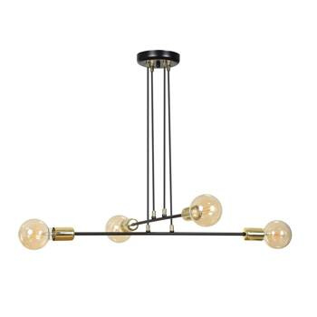 Nowoczesna czarno- złota lampa w stylu loft Vesio 4 Black