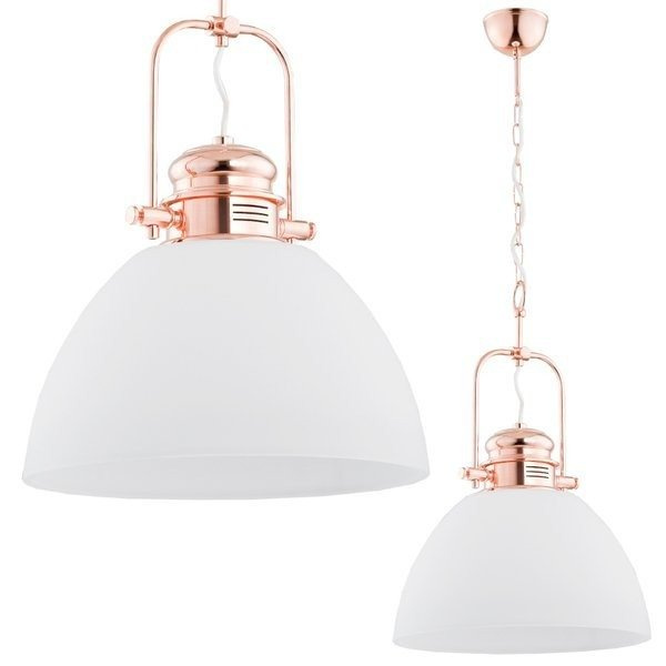 Lampa wisząca nad stół Inez Copper śr. 39cm