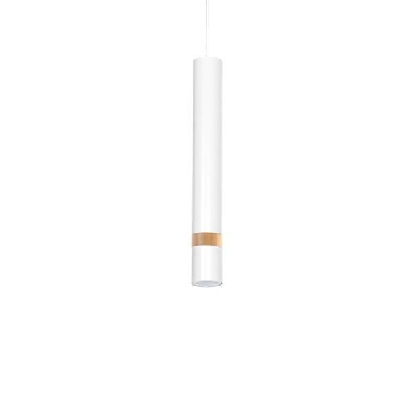Lampa wisząca JOKER, MLP6302, biały/drewno, 3x8W GU10