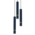 Lampa wisząca JOKER, MLP8920, niebieski/złoty, 3x8W GU10