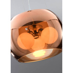 Lampa wisząca sufitowa złota szklana 3x40W G9 Gemo Candellux 31-25104