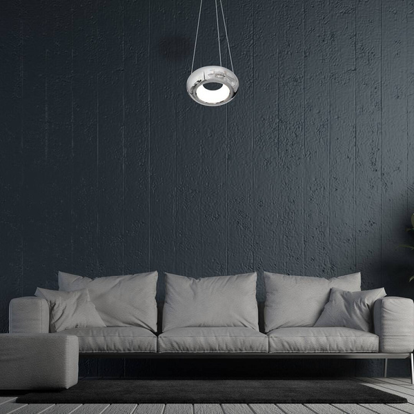 Zwis pojedyńczy LED MERCURIO chrom 25cm