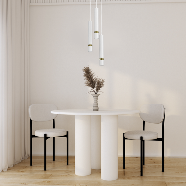 Lampa wisząca JOKER, MLP8917, biały/złoty, 3x8W GU10