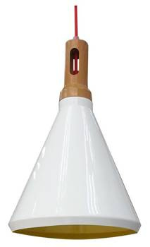 LAMPA SUFITOWA WISZĄCA CANDELLUX ROBINSON 31-37695   E27 BIAŁY / WNĘTRZE ŻÓŁTE