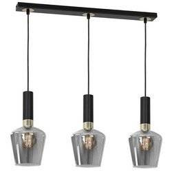 Nowoczesna lampa wisząca listwa ROMA BLACK MLP6485