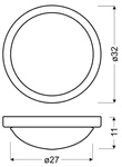 Lampa Sufitowa Candellux Roda 13-74037 Plafon E27 Sat Nikiel