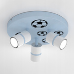 Lampa sufitowa do pokoju dziecka z motywem piłkarskim Mundial 3 GU10
