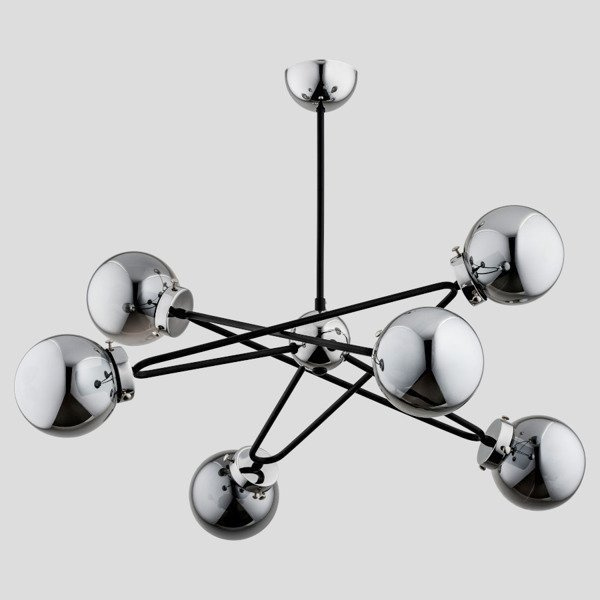 Duża lampa sufitowa SAGITO chrom VI