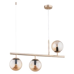 Lampa wisząca ALFA ABAKUS ZŁOTA 3xE14 15cm | 63036