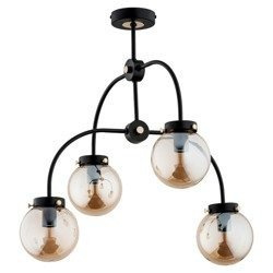 Lampa sufitowa nowoczesna KODO IV czarny śr. 56cm