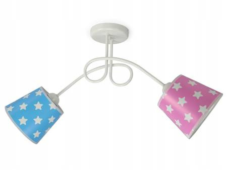 Lampa do pokoju dziecka abażury w gwiazdki Stożki Loft