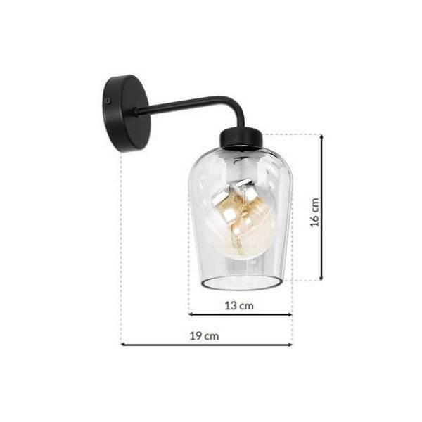 Nowoczesna lampa ścienna kinkiet SANTIAGO CLEAR MLP6599