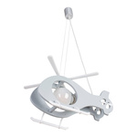 Lampa sufitowa do pokoju dziecka Helikopter szary 1xE27 Led 
