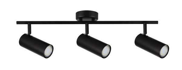 Lampa czarna ścienna/sufitowa spot 3x15W Colly 93-01634