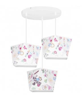 Żyrandol dziecięcy Diament kolorowe wzory