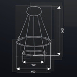 Lampa wisząca ORION WHITE II LED