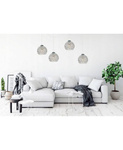 Nowoczesna Lampa w Stylu Art-Deco w kolorach bieli i srebra SPIDER CRYSTAL