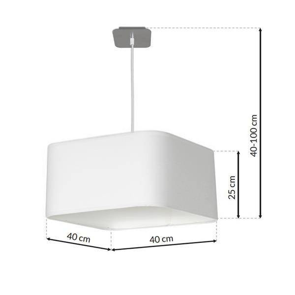 Lampa wisząca NAPOLI WHITE/CHROME 1xE27 ML6362